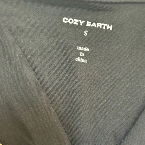 Cozy Earth Bamboo Pajama Set Black Size Small NWT Luxury Soft Loungewear - Picture 6 of 9